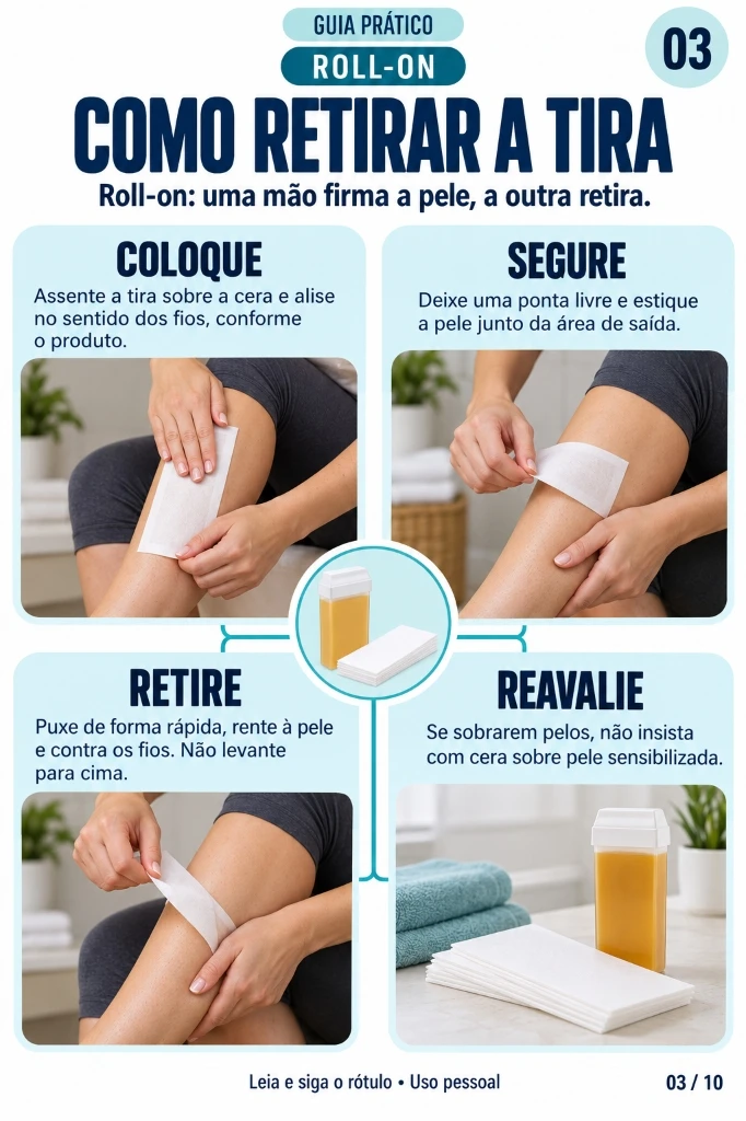 Mapa Mental - Como Retirar a Tira Roll-On