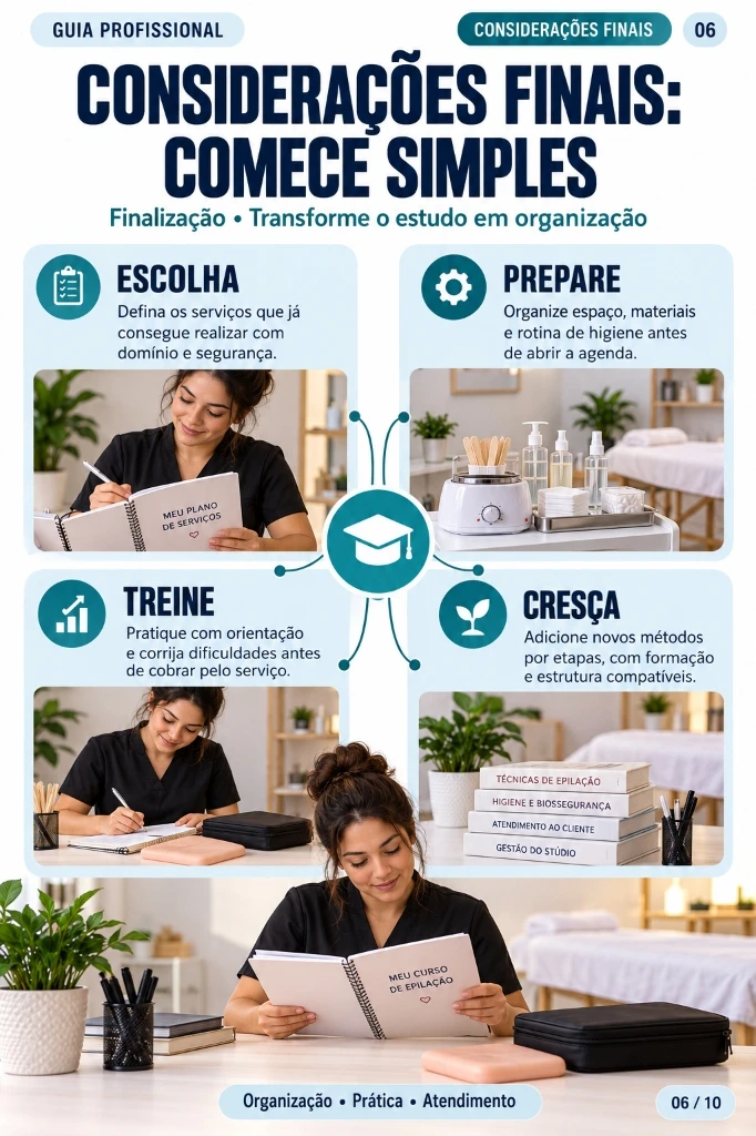 Mapa Mental - Considerações Finais: Comece Simples